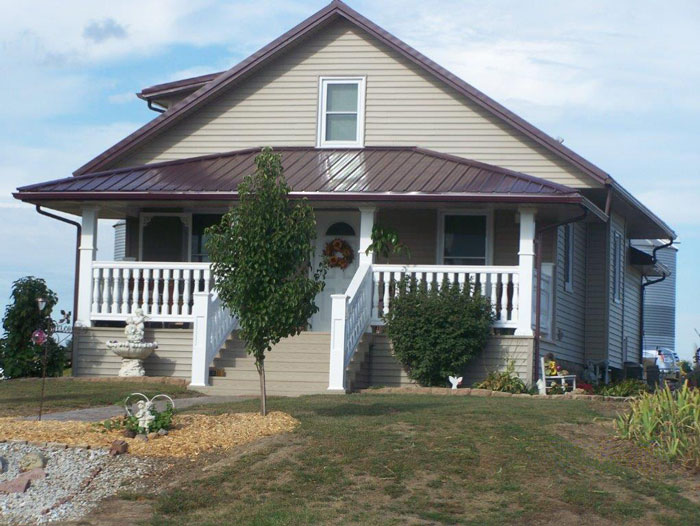 Residential Light Brown Home